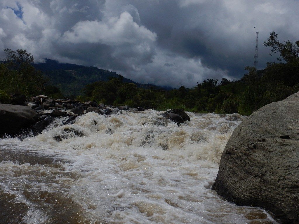 Confluence of the Sardinas Grande with the Rio Quijos